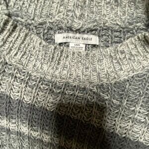 Grey American Eagle sweater #winterknits SIZE LARGE oversized